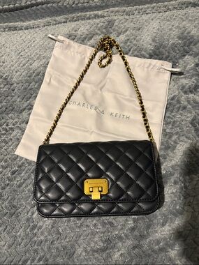 Charles and Keith Clutch Chain Strap Bag
